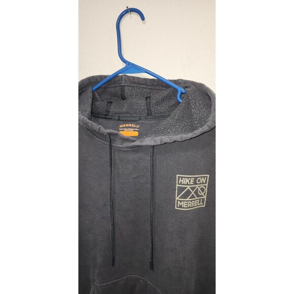 Merrell Men’s Athletic Hiking Pullover Hoodie Grey Graphic Hike On Size XLarge - Picture 4 of 7